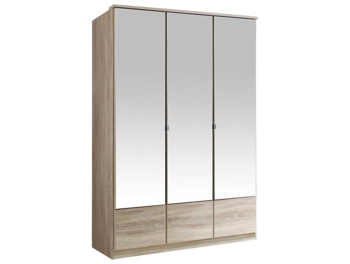 Drehtürenschrank mit Spiegel 135cm Imago, Sägerau Dekor