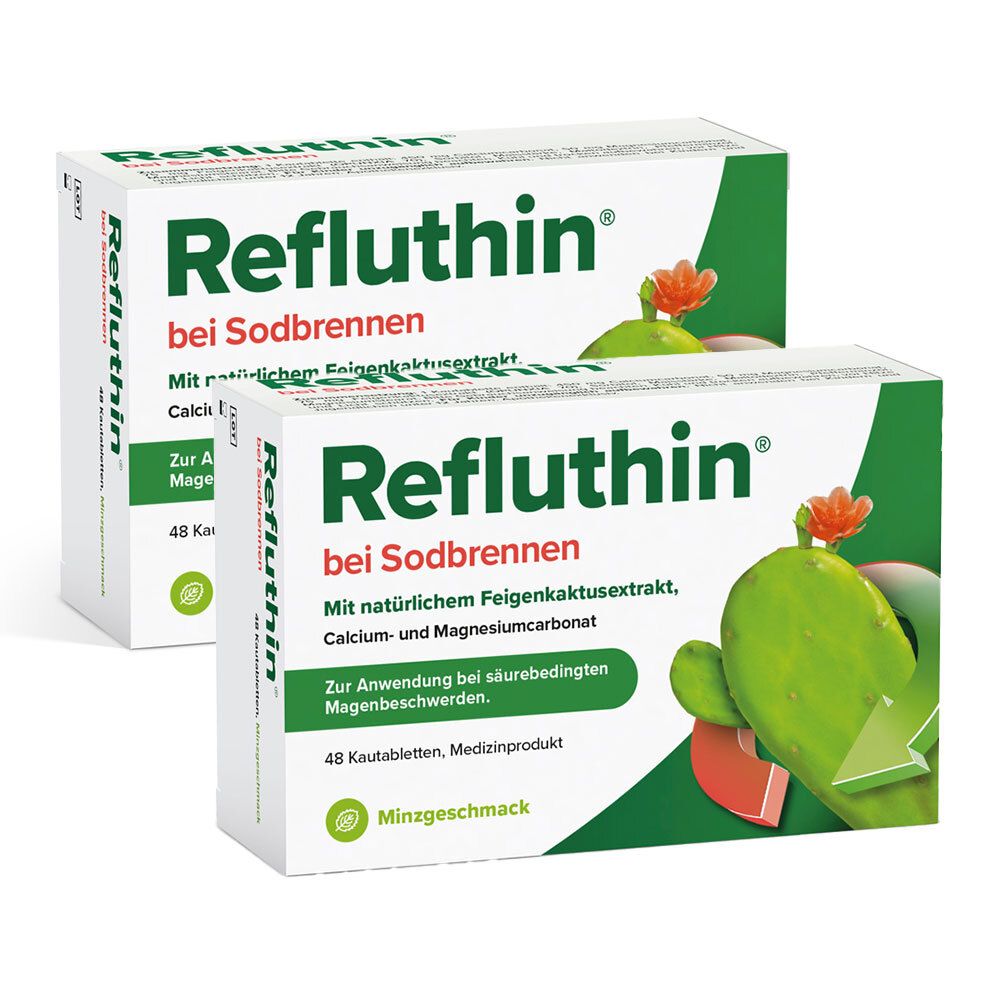 Refluthin 2x 48 Minze 2x48 St Kautabletten