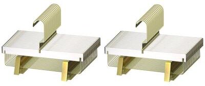YBM Home Quality Acrylic Clear Skirt Hangers