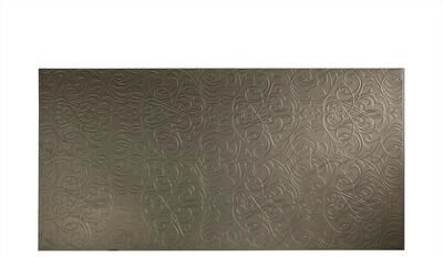 Fasade FASÄDE Damask 4-foot x 8-foot PVC Wall Panel in Argent Bronze