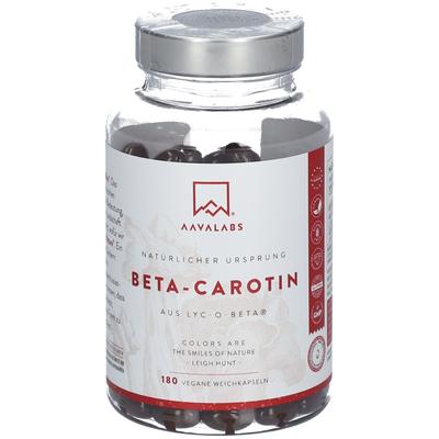 Aavalabs Beta Carotin Vitamin A vegan Weichkapseln 180 St