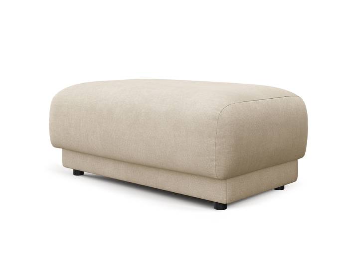 Polsterhocker 97 x 41 x 60cm Beige Webstoff Liane: Beige