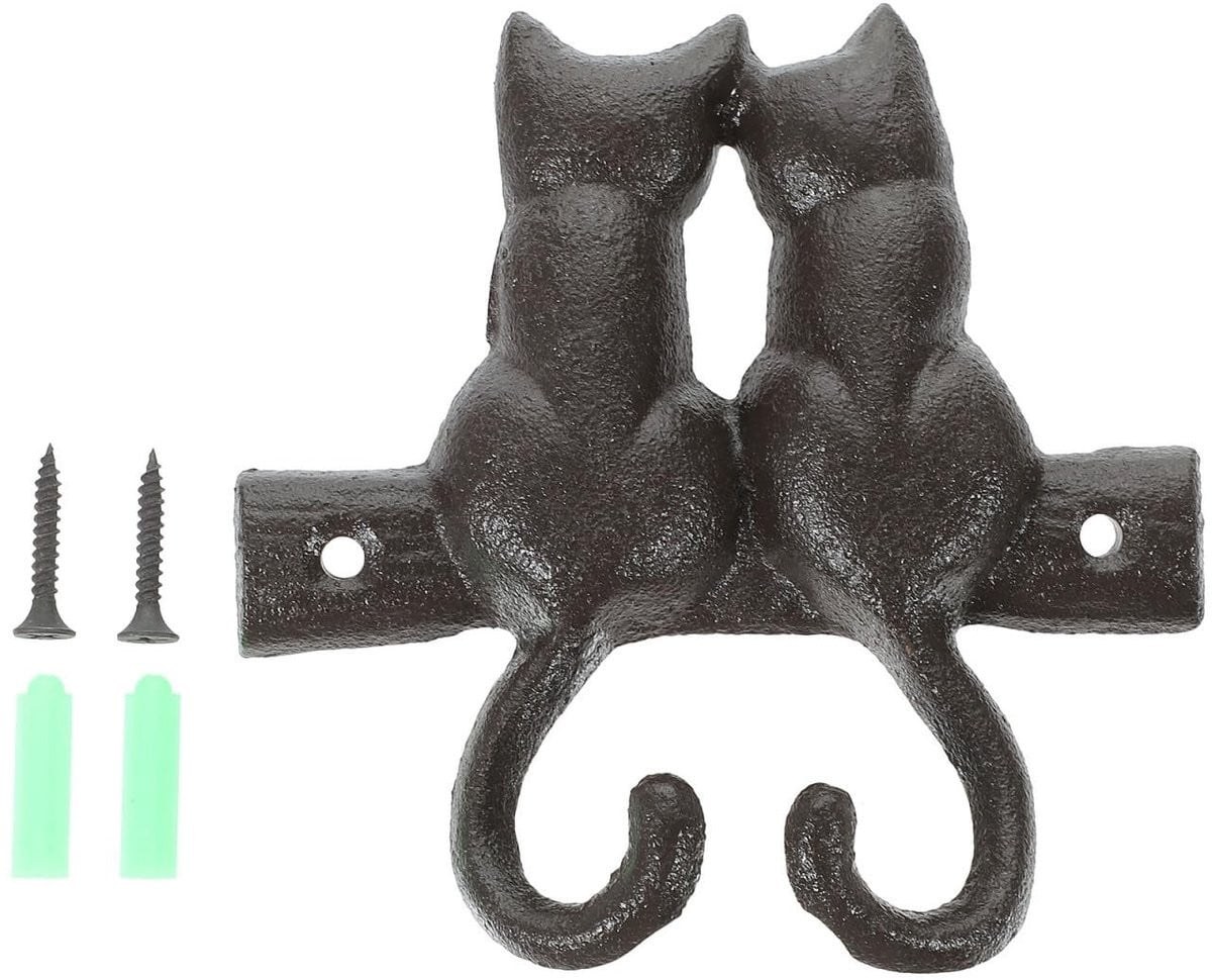 Cosensi Vintage Gietijzeren Wandhanger in Dierenvorm voor Keuken of Badkamer