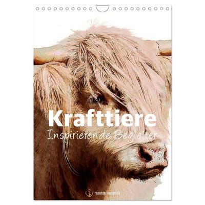 Krafttiere - Inspirierende Begleiter voller Magie und Seele (Wandkalender 2027 DIN A4 hoch), CALVENDO Monatskalender