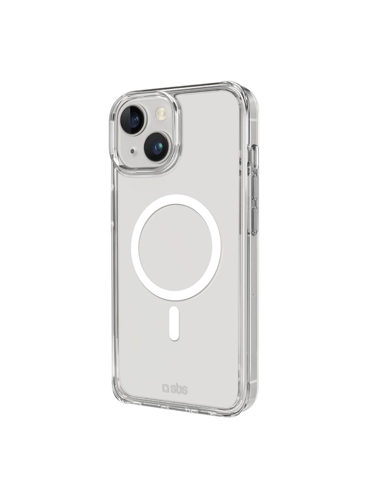 SBS Rigid transparent case compatible with MagSafe charging for iPhone 15 - Transparent