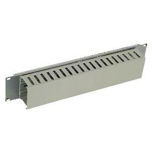 Triton RAC-VP-X04-A1 - Einseitiger 19-Zoll-Kunststoffkabelkanal, 2 HE (RAC-VP-X04-A1)