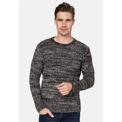 Strickpullover RUSTY NEAL, Herren, Gr. M, braun (braun, meliert), 70% Polyacryl, 30% Baumwolle, unifarben, normal, Rundhals, Pullover Strickpullover, im melierten Design
