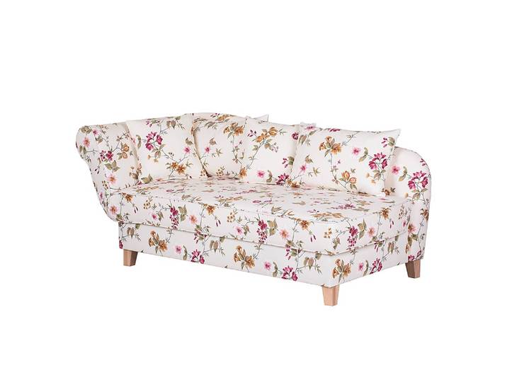 Recamiere II Webstoff Beige/Creme Webstoff 193 x 82 x 91cm Armlehne davorstehend links Landhaus