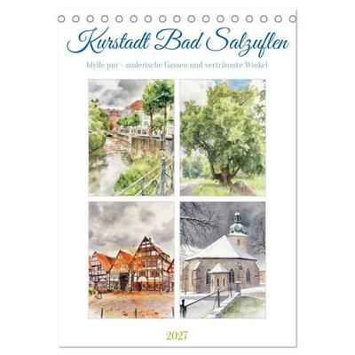 Kurstadt Bad Salzuflen (Tischkalender 2027 DIN A5 hoch), CALVENDO Monatskalender