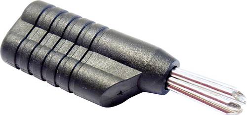 Schnepp N 4041L Büschelstecker Stecker, gerade Stift-Ø: 4mm Grau