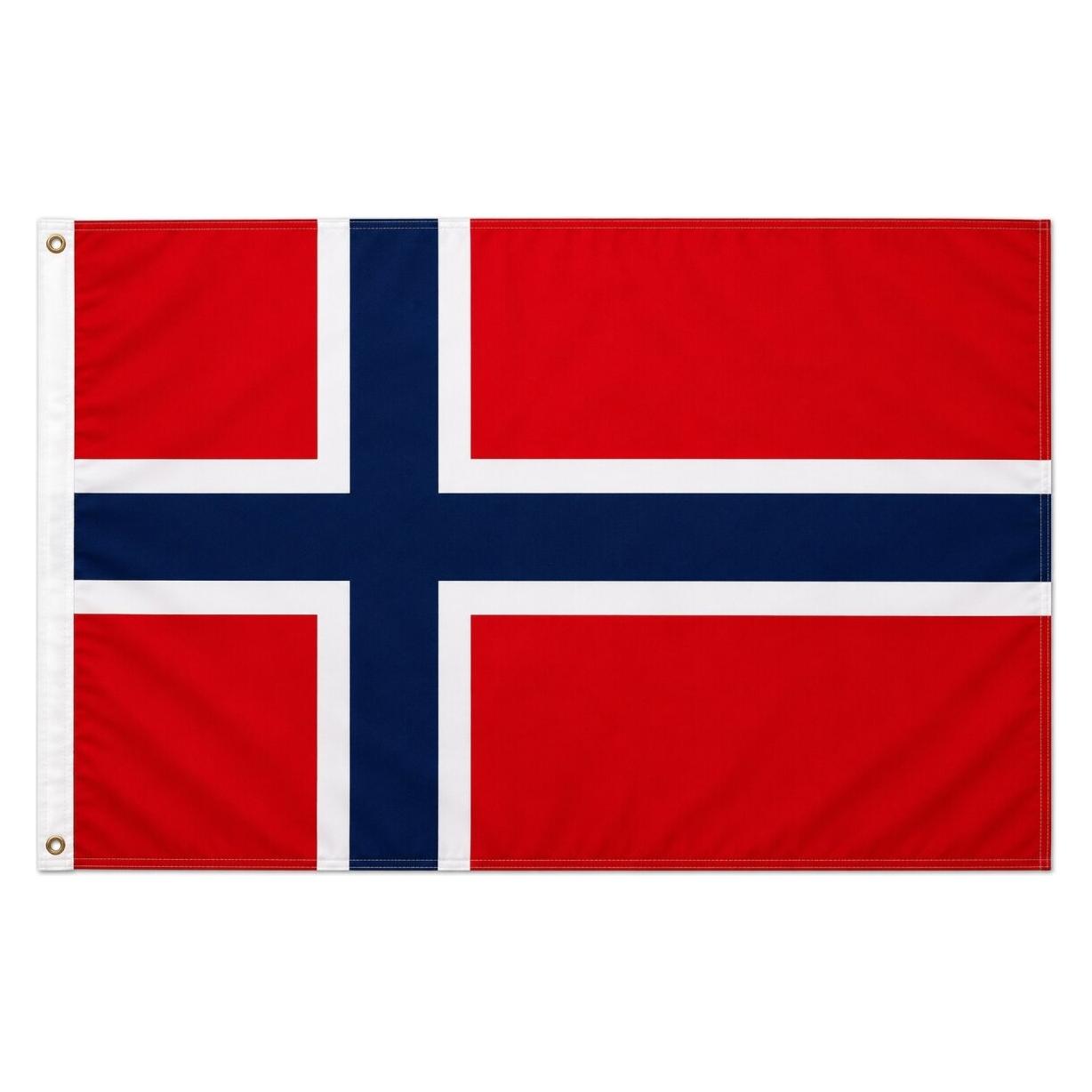 trends4cents XXL Flagge Norwegen 250 x 150 cm Fahne mit 3 Ösen 100g/m² Stoffgewicht Hissflagge (150 x 250 cm) (32205187)
