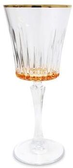 Vivience Water Glasses with Linear Design, Set of 6