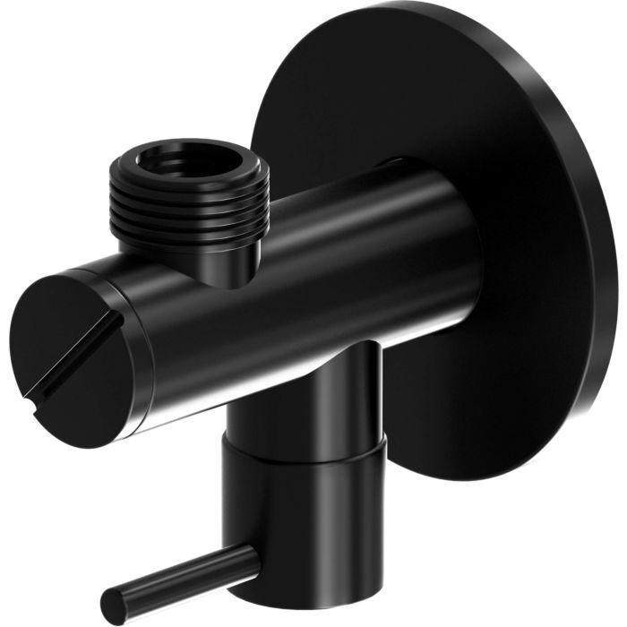 Steinberg Serie 100 Eckventil 1001640S 1/2" x 3/8", mit Schmutzfilter, Matt Black