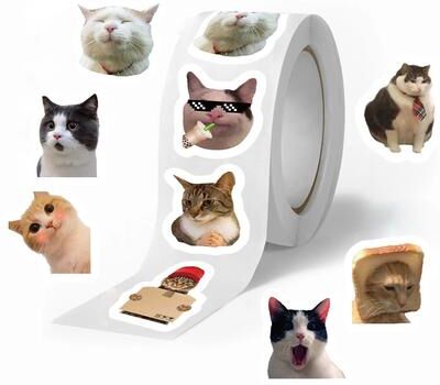 Discount Dollar Deals Funny Cats MEME Cartoon Graffiti Stickers Waterproof DIY Stickers For Phone, Guitar, Laptop, Notebook, Suitcase, Kids Funny Cats MEME Cartoon Graffiti Stickers Waterproof DIY Stickers For Phone, Guitar, Laptop, Notebook, Suitcase, Ki