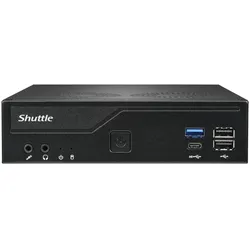 Shuttle XPС slim DH610V2 PC/Workstation Barebone 1,35 l großer PC Schwarz Intel H610 LGA 1700