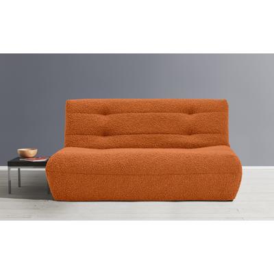 Schlafsofa ELL + ELL "Vanja", orange (terry), B:165cm H:85cm T:100cm, Sofas, Schlafsofa