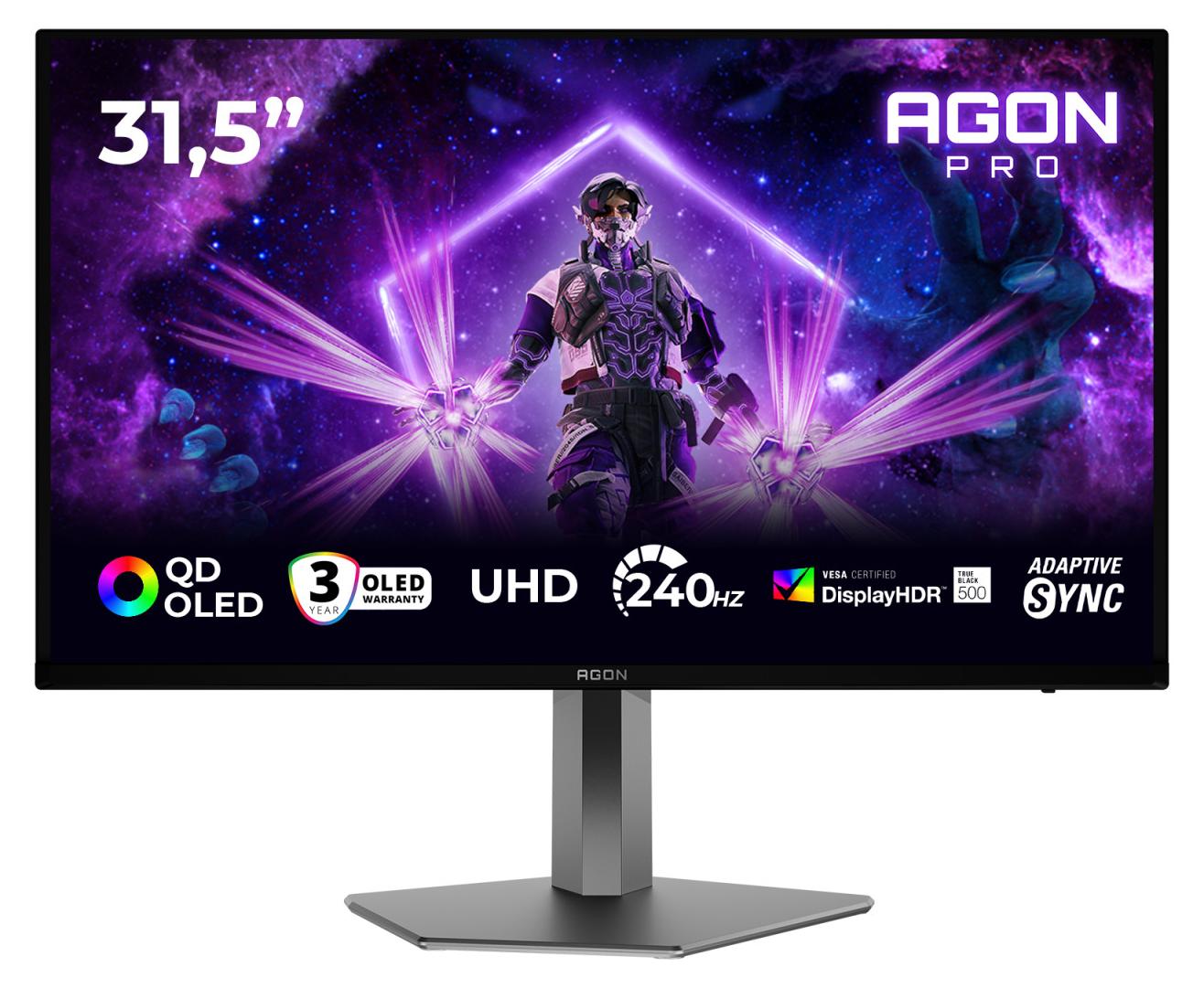 AOC AG326UZD2/11, 80 cm (31.5"), 3840 x 2160 Pixel, 0,03 ms, Schwarz
