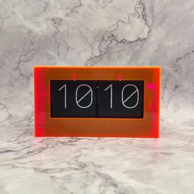 Uplift Picks Modern Automatic Page Turning Desk Clock For Bedroom And Office red