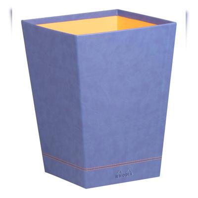 Rhodiarama Papierkorb aus Kunstleder, 27x27x32cm - Saphir 318828C