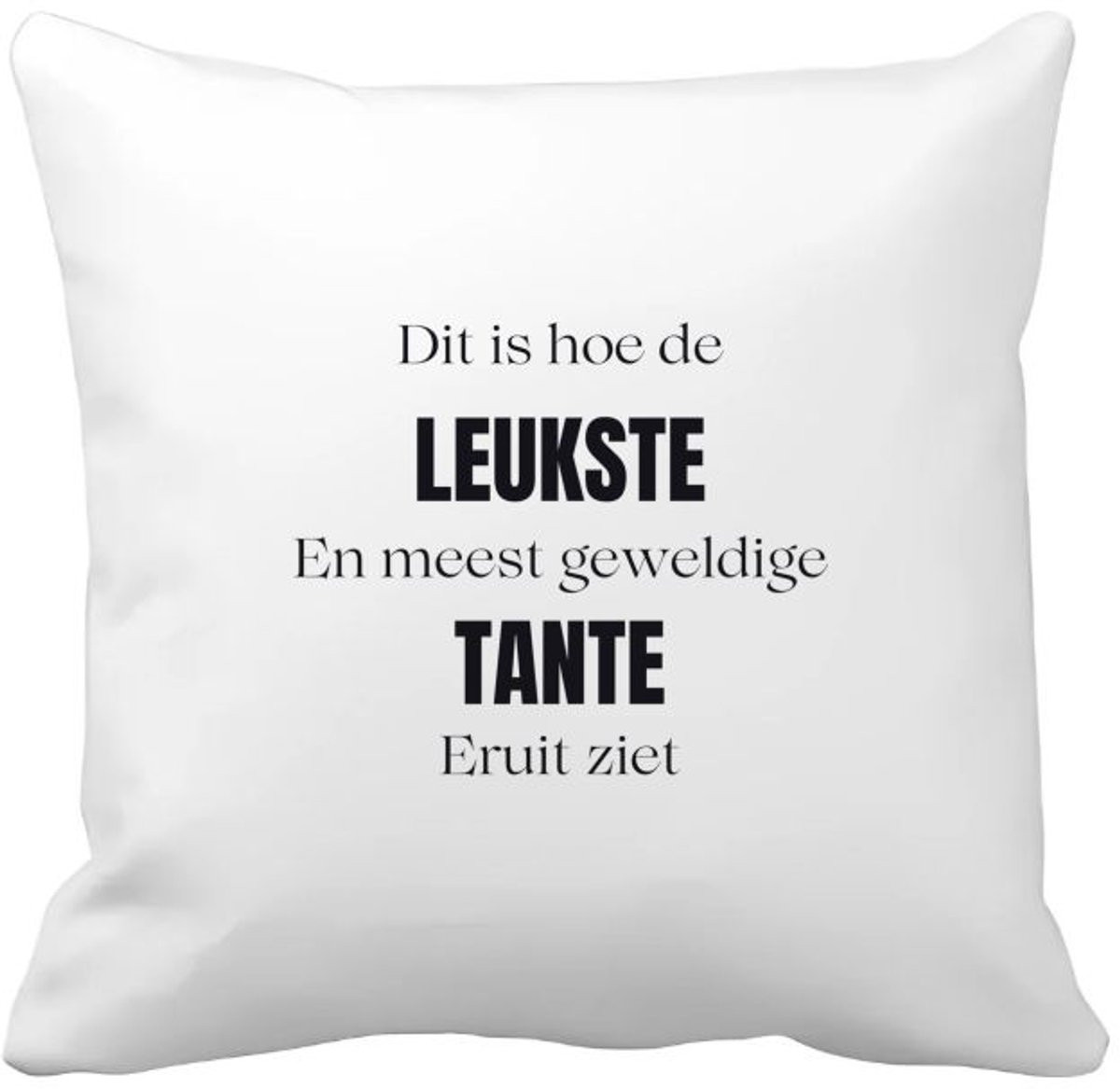 Akyol Kussenhoes Tante - Cadeau voor Tante - 40 x 40 cm
