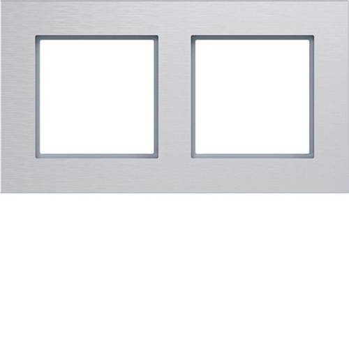 Hager Rahmen Rahmen Aluminium (gebürstet) WAD8200ALH 1St.
