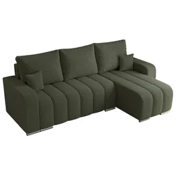 ECKSOFA KIRASSO L Grün Boucle