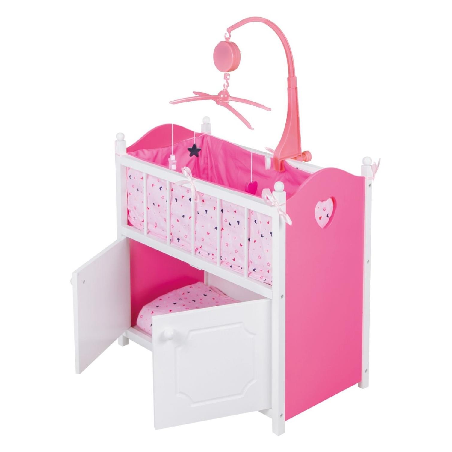 My Beautiful Dollsroom Dolls Room Möbel Schaukelbett Mit Musik (8710124135930)