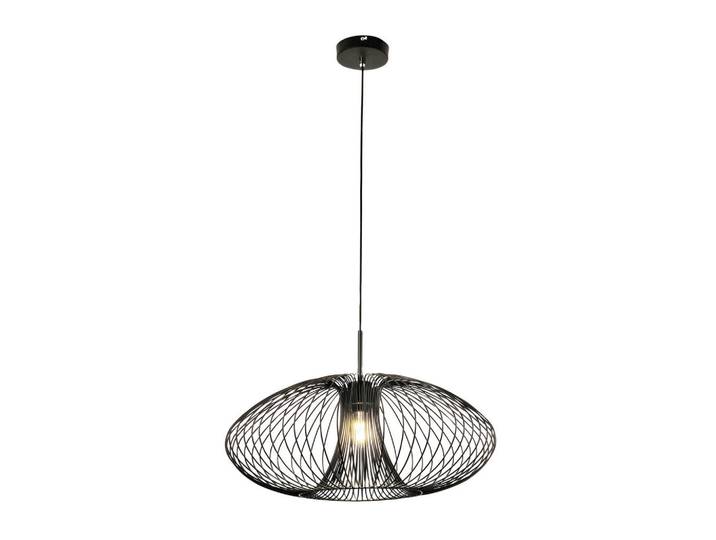 Hängeleuchte Fassa, Schwarz, Metall, 200 cm, ISO 9001, höhenverstellbar, Lampen & Leuchten, Innenbeleuchtung, Hängeleuchten, Pendelleuchten