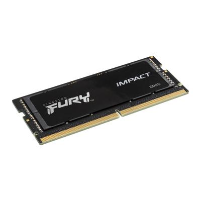 KINGSTON Arbeitsspeicher "16GB 5600MT/s DDR5 CL40 SODIMM FURY Impact PnP", schwarz, 16 GB, Arbeitsspeicher
