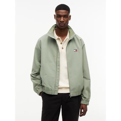Blouson TOMMY JEANS "TJM ESSENTIAL", Herren, Gr. S, grün (spring olive), Web, Obermaterial: 100% Polyester. Futter: 100% Polyester, normal, elastischer Bund, Jacken Blouson