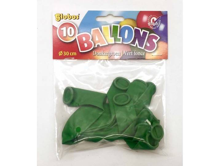 10 Groene ballonnen - set van 10