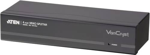 ATEN VS134A-AT-G 4 Port VGA-Splitter mit eingebautem Repeater 2048 x 1536 Pixel Schwarz