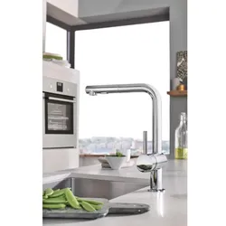 Grohe Minta Küchenarmatur 30274000 chrom, herausziehbarer Mousseurauslauf