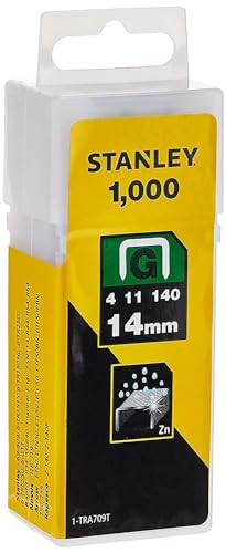 Stanley Zware nietjes type G, 14 mm, gegalvaniseerd, pak van 1000 stuks