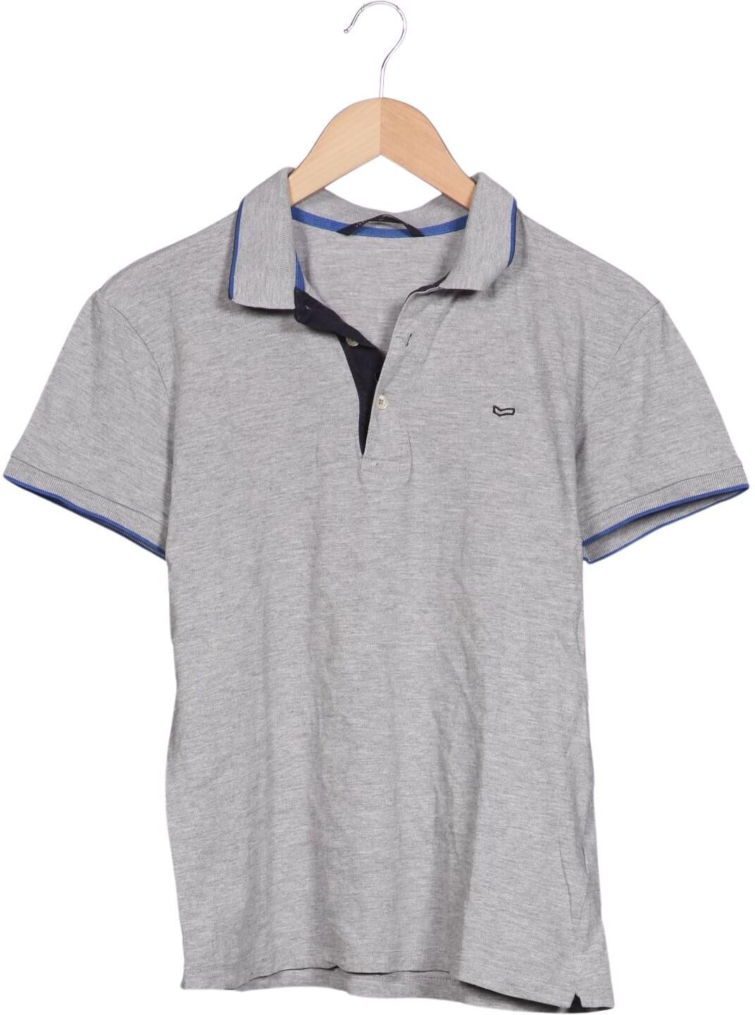 GAS Herren Poloshirt, Grau, Gr. S, Baumwolle / Viskose / Elasthan - Second Hand