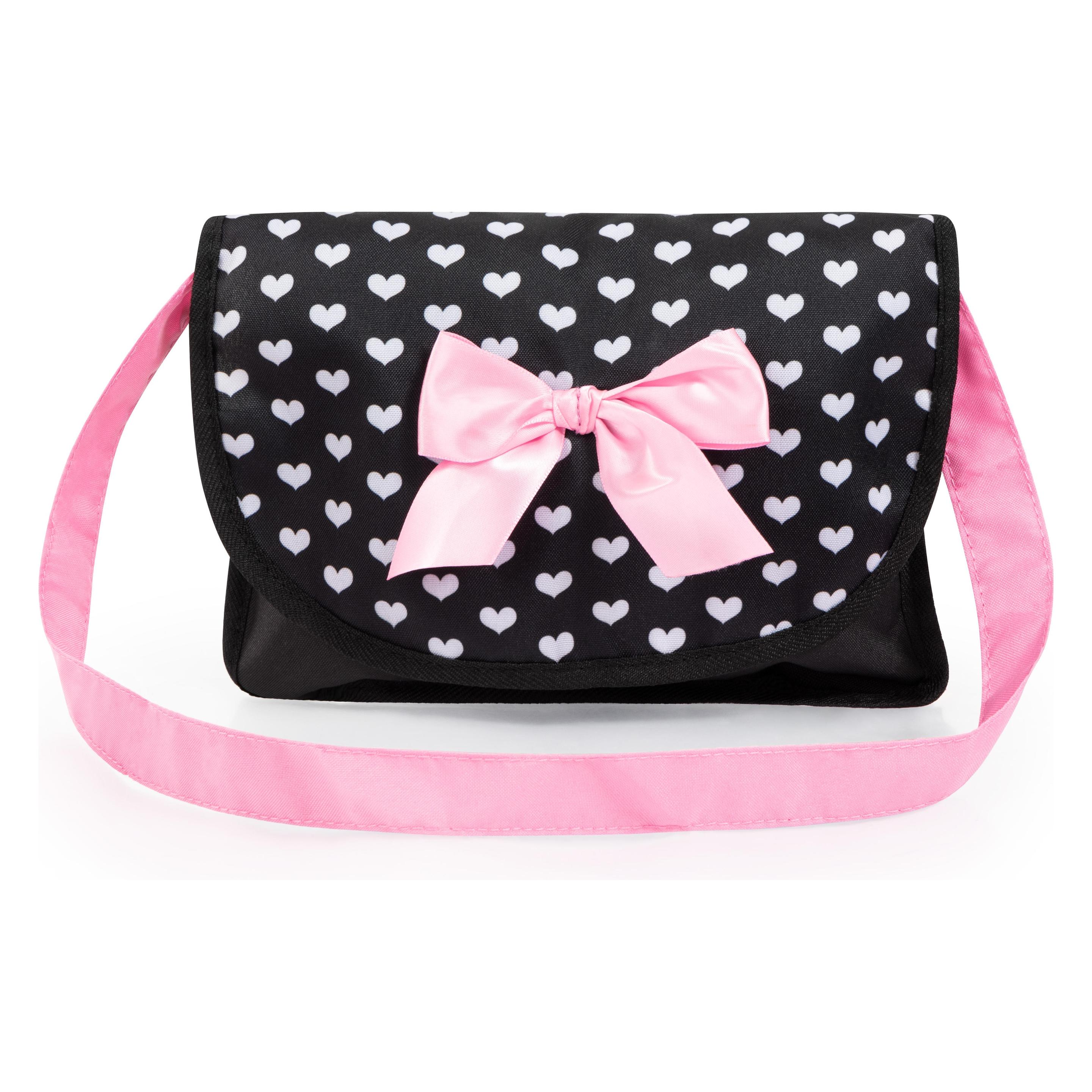 Bayer Reise-Set 9in1 mit Puppenbett und Hochstuhl schwarz/pink (45053568)
