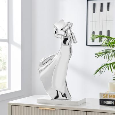 Finesse Decor Solange Chrome Resin Sculpture