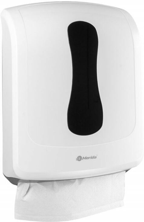 Spender für einzelne Papierhandtücher MERIDA ONE SLIM - MAXI, weiß