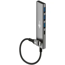 goobay USB-Hub USB-C auf USB-C /USB-A 5 Gbit/sek