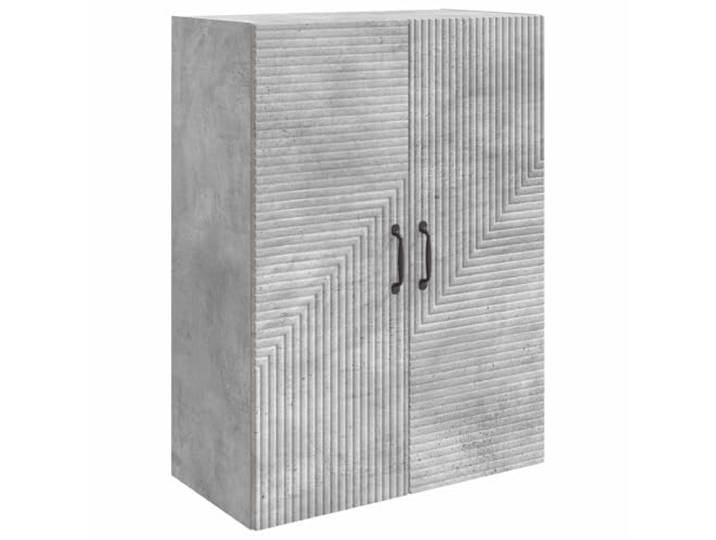 YUTAASU Wandschrank Betongrau 66 x 34,5 x 90 cm Holzwerkstoff