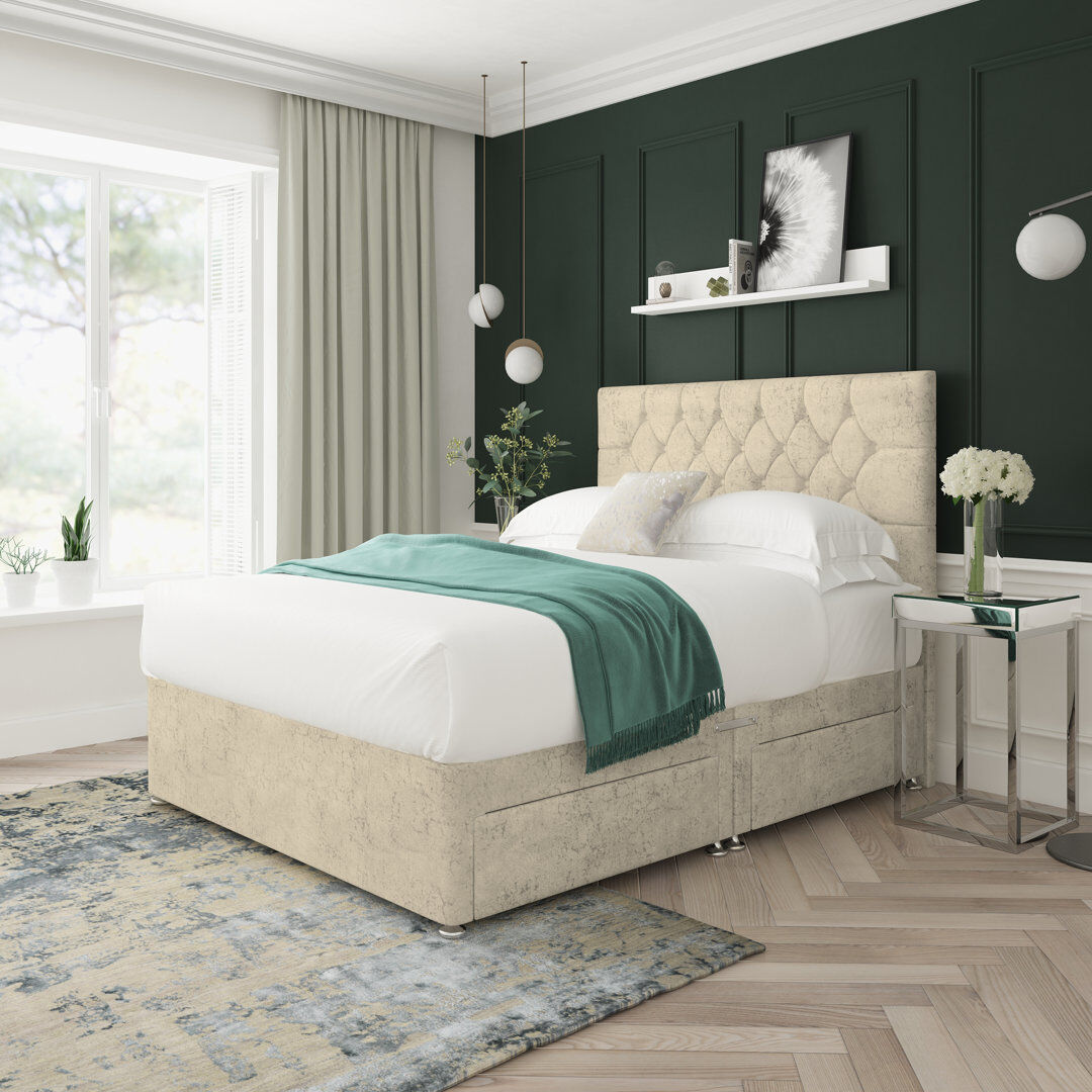 17 Stories Upholstered Bed Oatmeal Single (3')