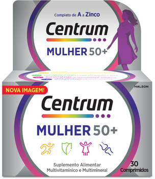 Suplemento Multivitamínico Centrum Mulher 50+ 30 comprimidos