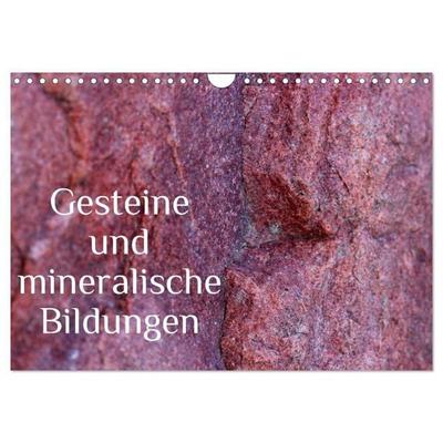 Gesteine und mineralische Bildungen (Wandkalender 2027 DIN A4 quer), CALVENDO Monatskalender