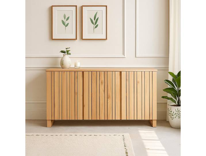 Bahut en bois massif 170 cm - Satya