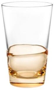 Vivience Set of 6 Glasses with Colored Shade Bottom Half