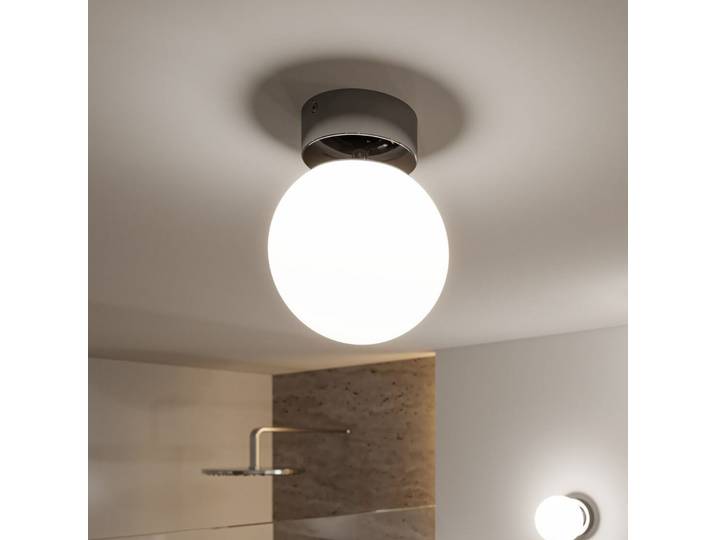 Gove LED Deckenleuchte IP44 Ø12 Chrom/Satin - Paulmann - Wohnzimmer - Modern - Glas - Kugel