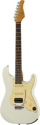 Mooer GTRS Guitars Prof. 800 OW Olympic White Hochglanz mit mattem Halsfinish