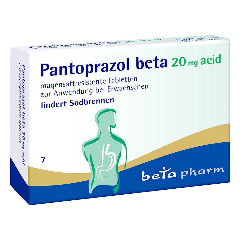 betapharm Arzneimittel GmbH Pantoprazol beta 20 mg acid magensaftresistent Tabletten 15577308