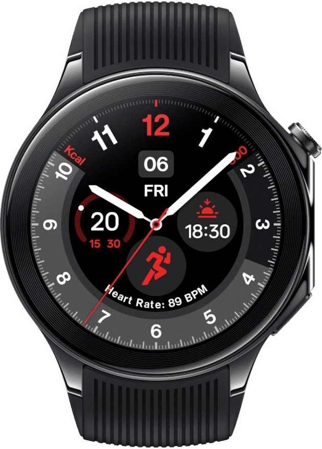 OnePlus Watch 2, 3,63 cm (1,43 inch) AMOLED touchscreen, 32 GB opslag, GPS, 80 gram