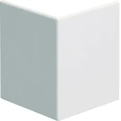 Hager BRS0802A9016 Außeneck-Abdeckung zu Brüstungskanal BRS Oberteil 80mm Stahlblech verkehrsweiß